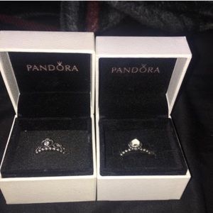 Selling a princess and a April birth stone ring